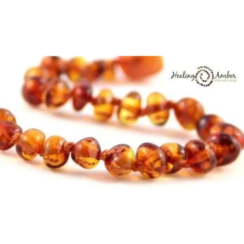 13 Inch Raw Amber Necklace