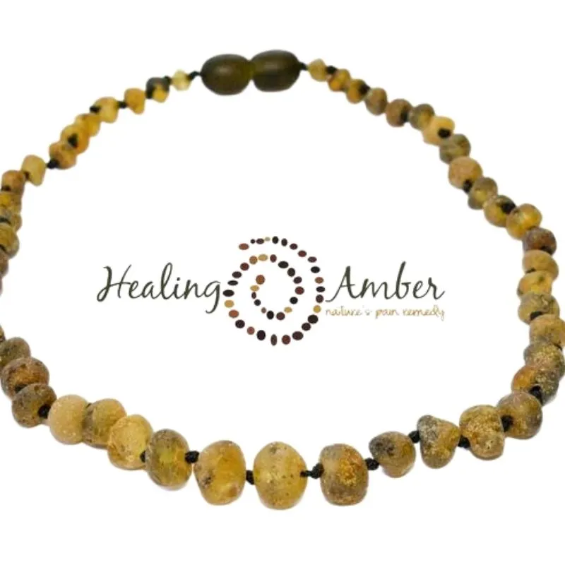 13 Inch Raw Amber Necklace