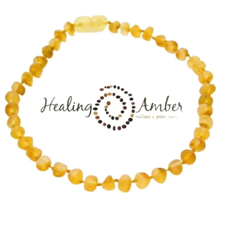 13 Inch Raw Amber Necklace