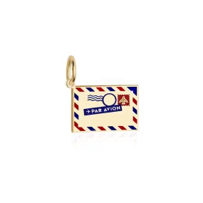 Air Mail Customizable Charm Gold Mini