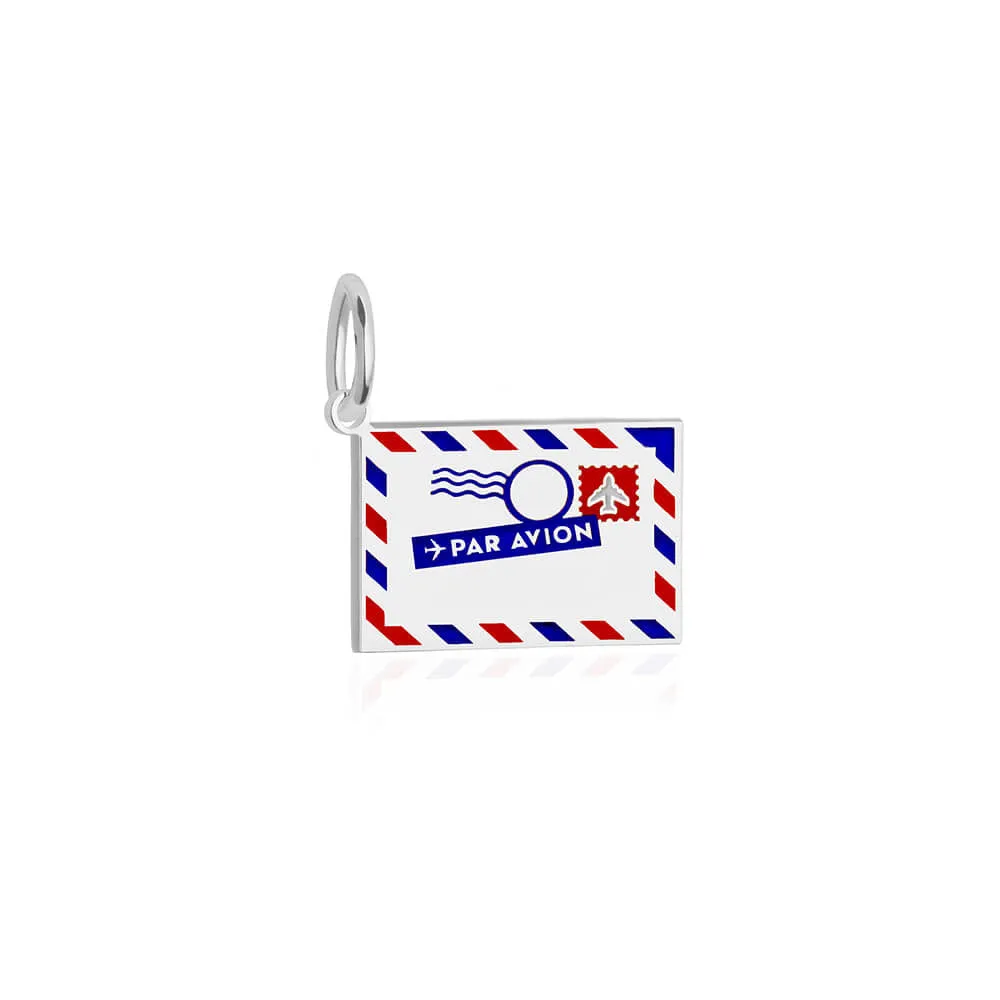 Air Mail Customizable Charm Silver Mini