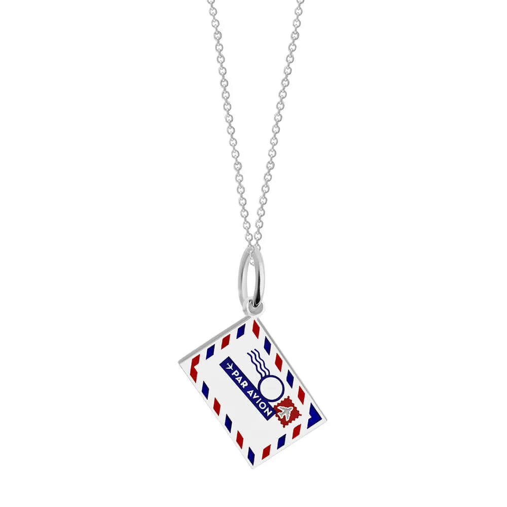 Air Mail Customizable Charm Silver Mini