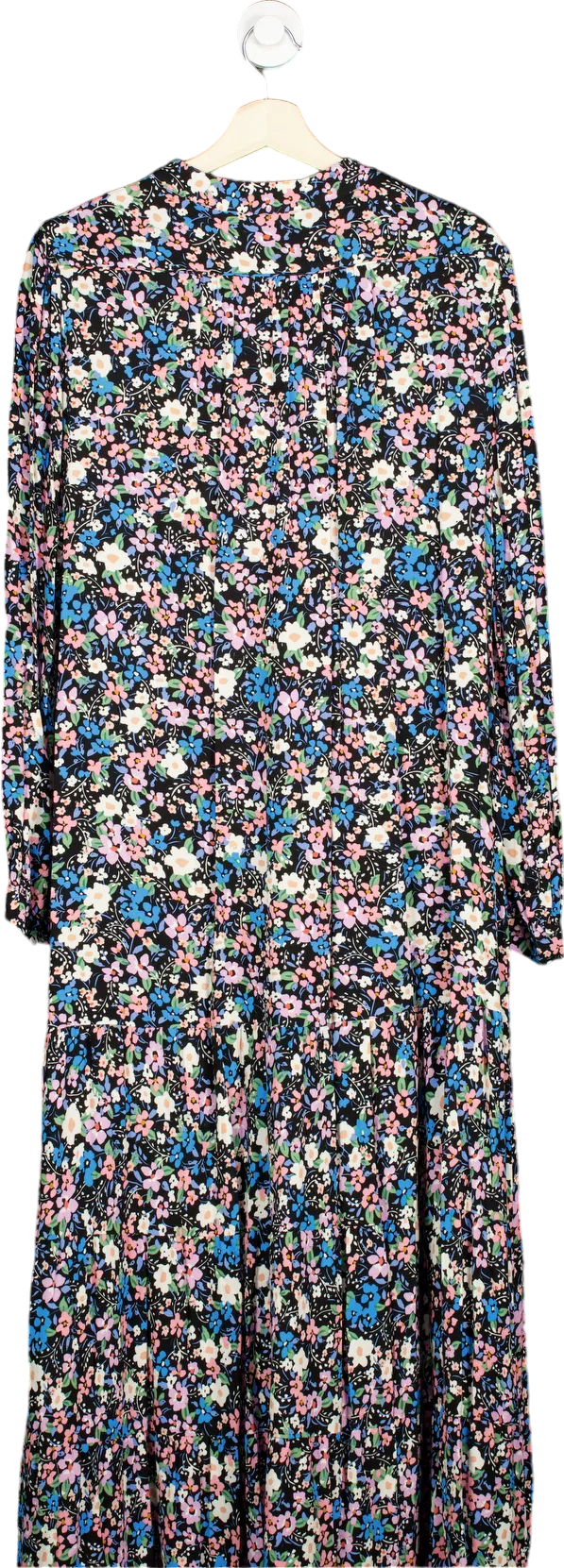 And/Or Black Floral Abigail Floral maxi Dress UK 14