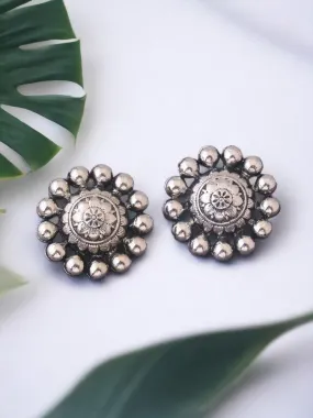 Antique Diyan Oxidised Studs