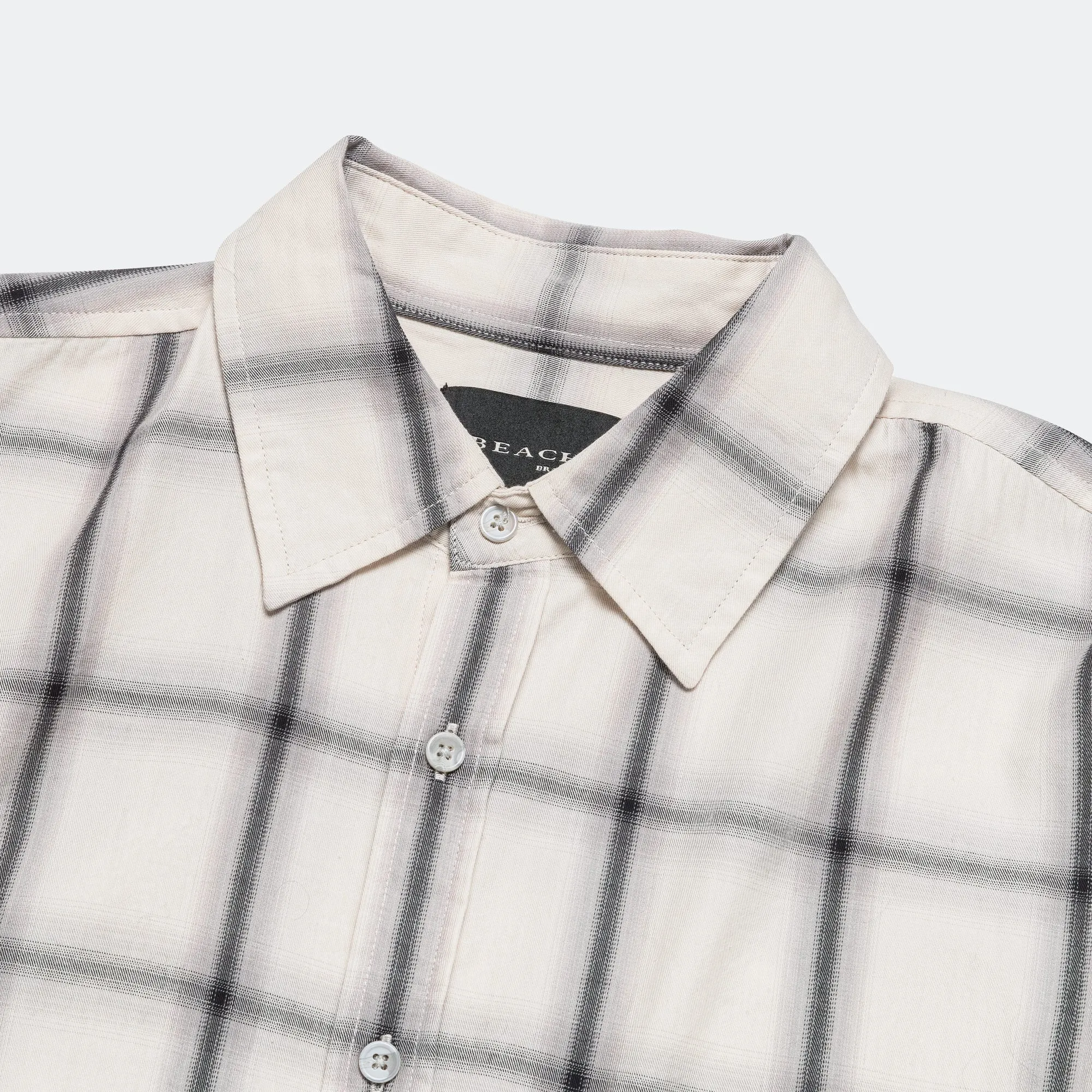 Big LS Shirt - Bone Plaid