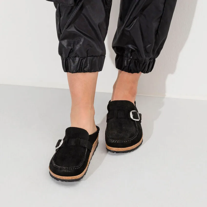 BIRKENSTOCK BUCKLEY BLACK SUEDE