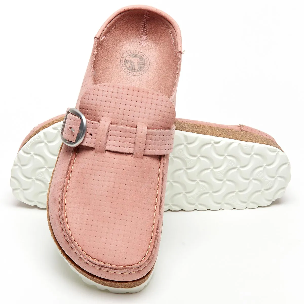 Birkenstock Buckley Embossed Nubuck Leather Shoes