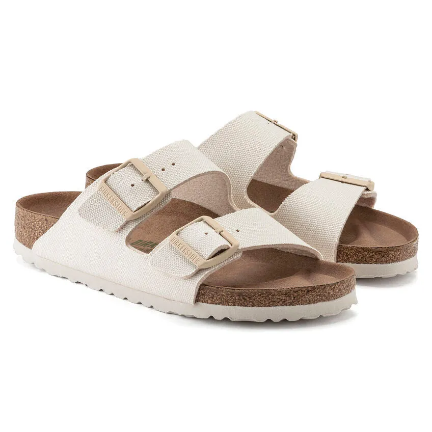 Birkenstock Women's Arizona Vegan Women Textile (Eggshell - Narrow Fit)