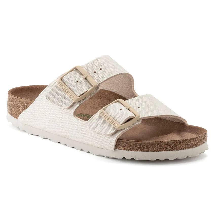 Birkenstock Women's Arizona Vegan Women Textile (Eggshell - Narrow Fit)