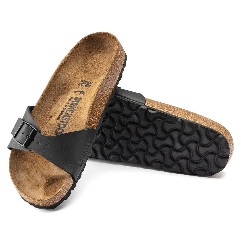 Birkenstock Women's Madrid Birko-Flor (Black - Narrow Fit)