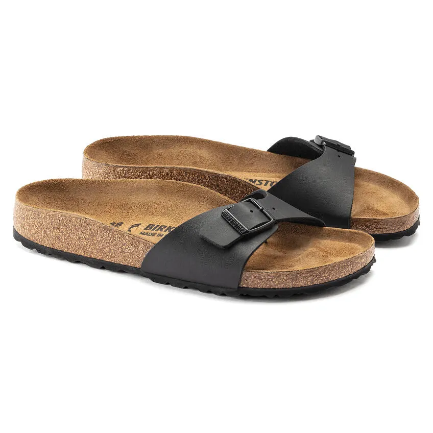 Birkenstock Women's Madrid Birko-Flor (Black - Narrow Fit)