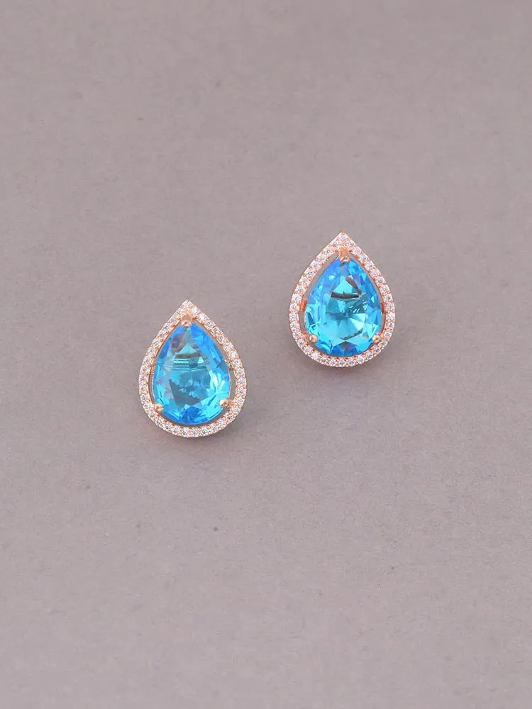 Blue Stefy Zirconia Studs