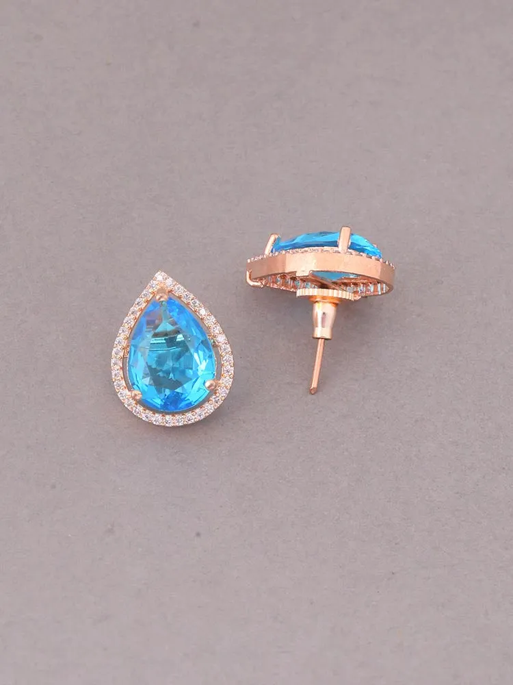 Blue Stefy Zirconia Studs