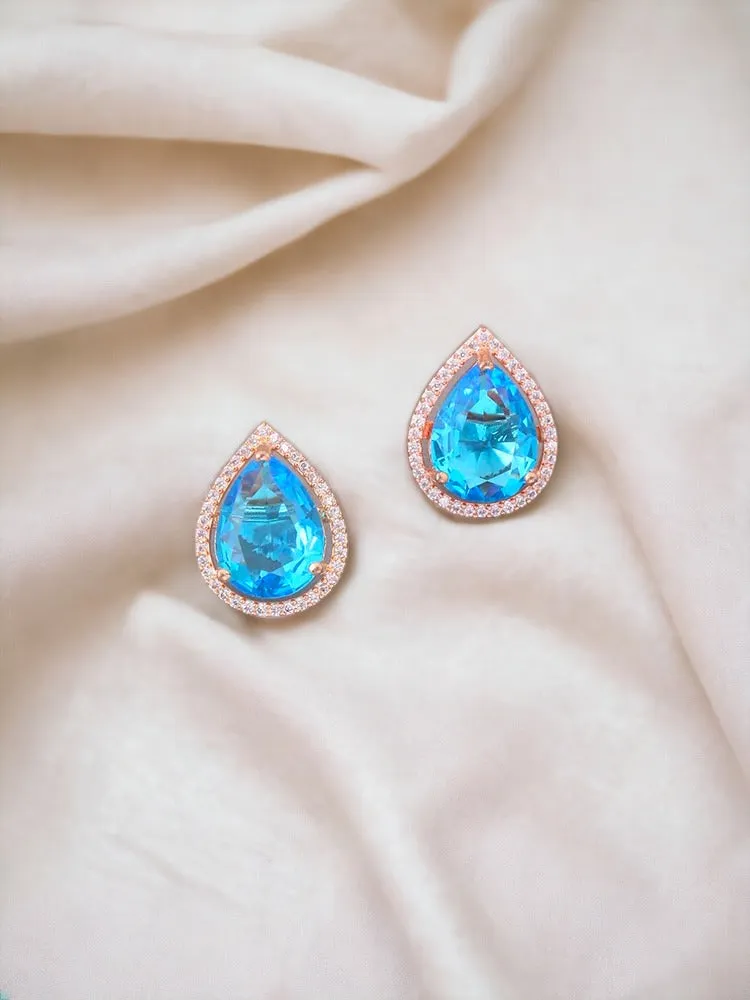 Blue Stefy Zirconia Studs