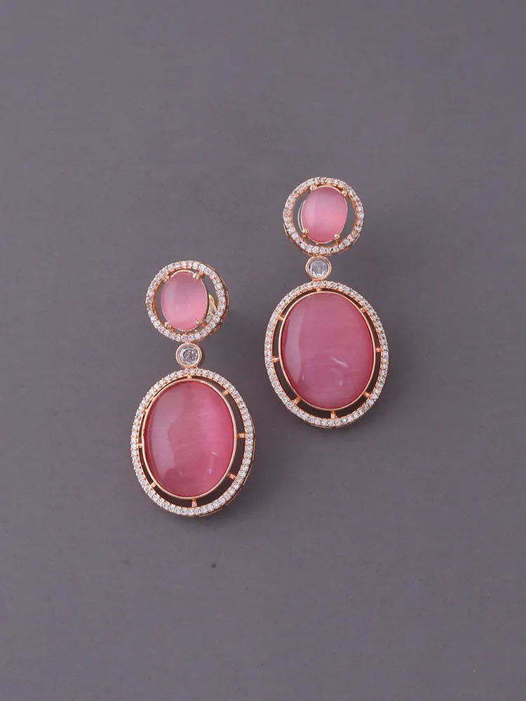 Blush Justina Zirconia Danglers