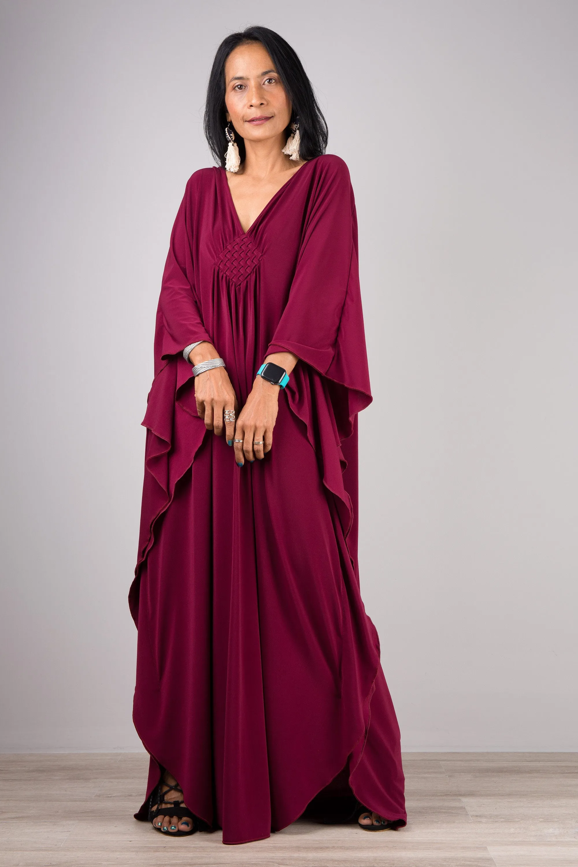 Burgundy kaftan