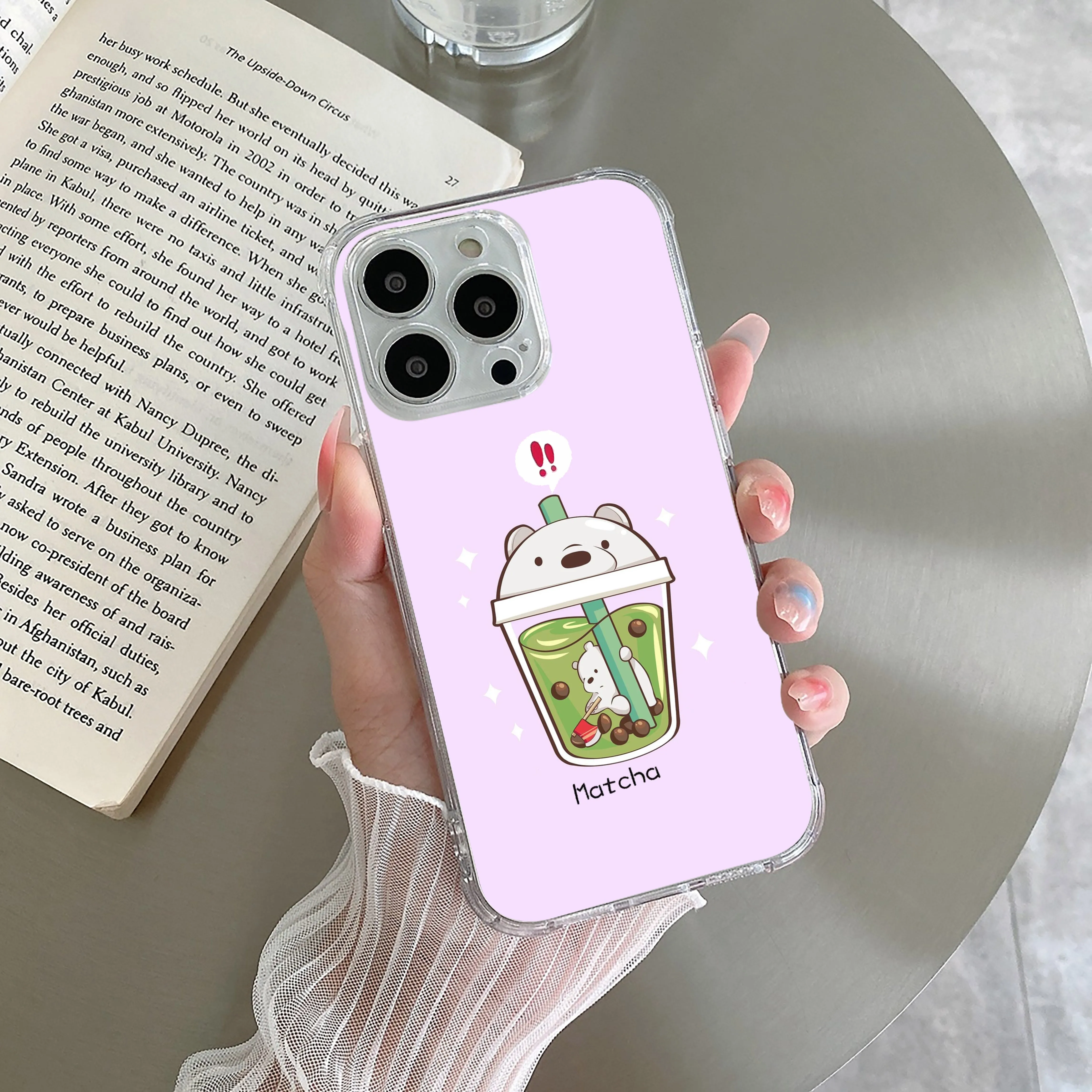 Cartoon Matcha Tea We Bare Bears Silicon Case For iQOO