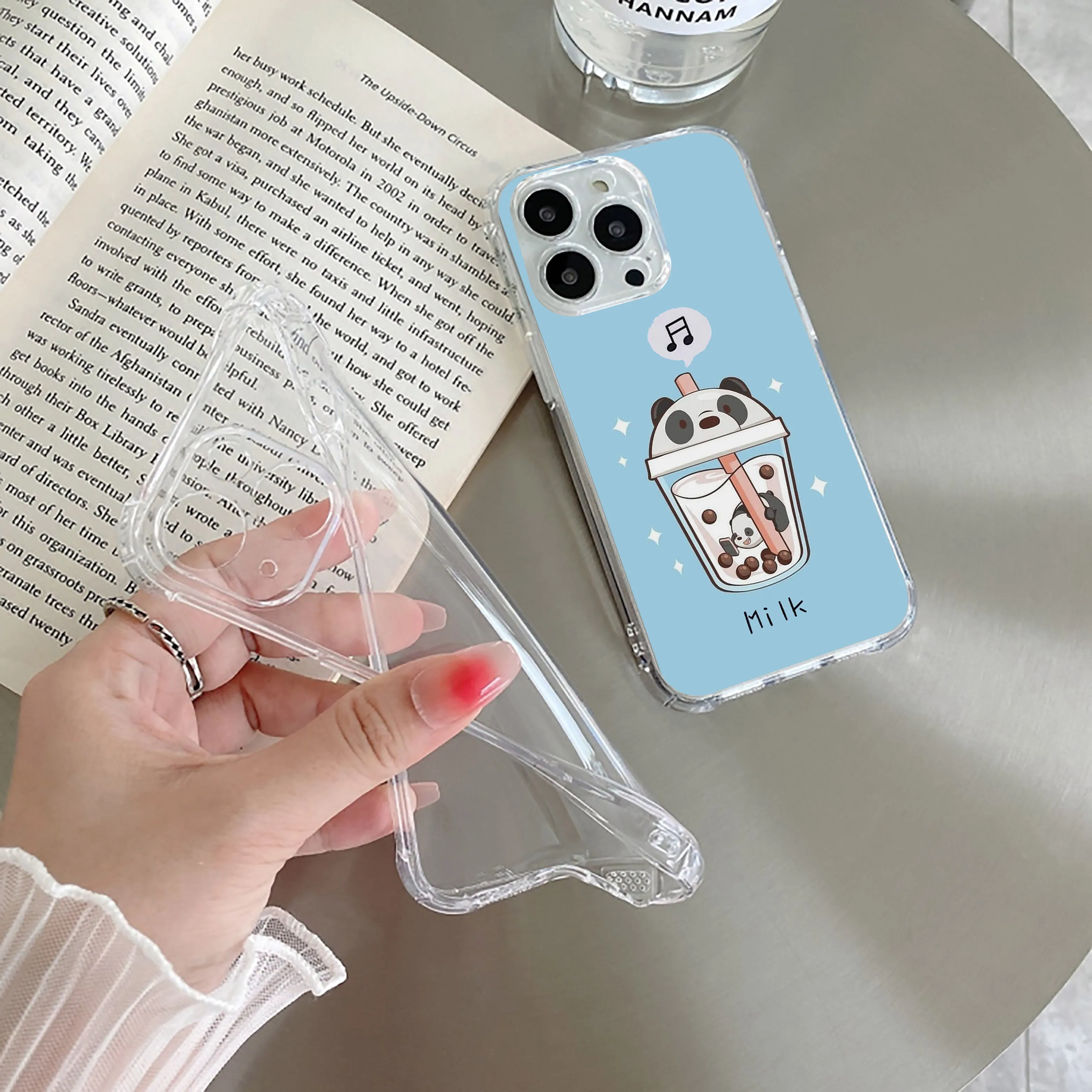 Cartoon Milk Tea We Bare Bears Silicon Case For Nothing