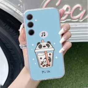 Cartoon Milk Tea We Bare Bears Silicon Case For Samsung