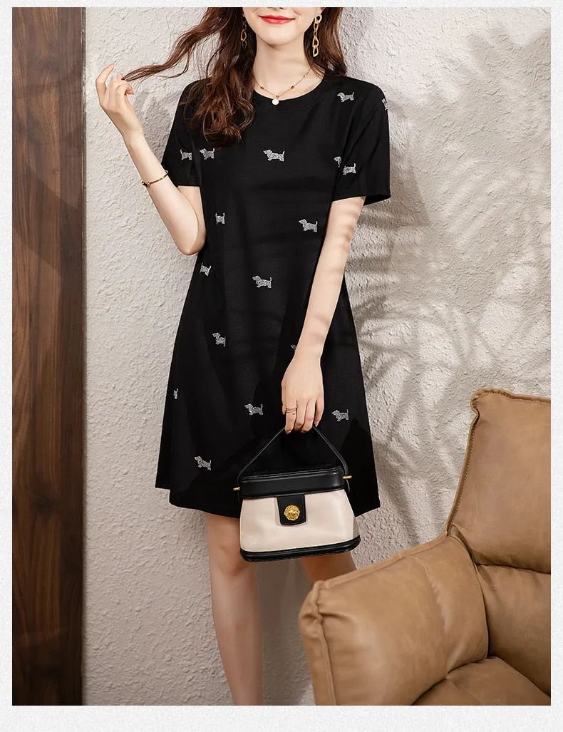 Dachshund Beaded Dress for Women