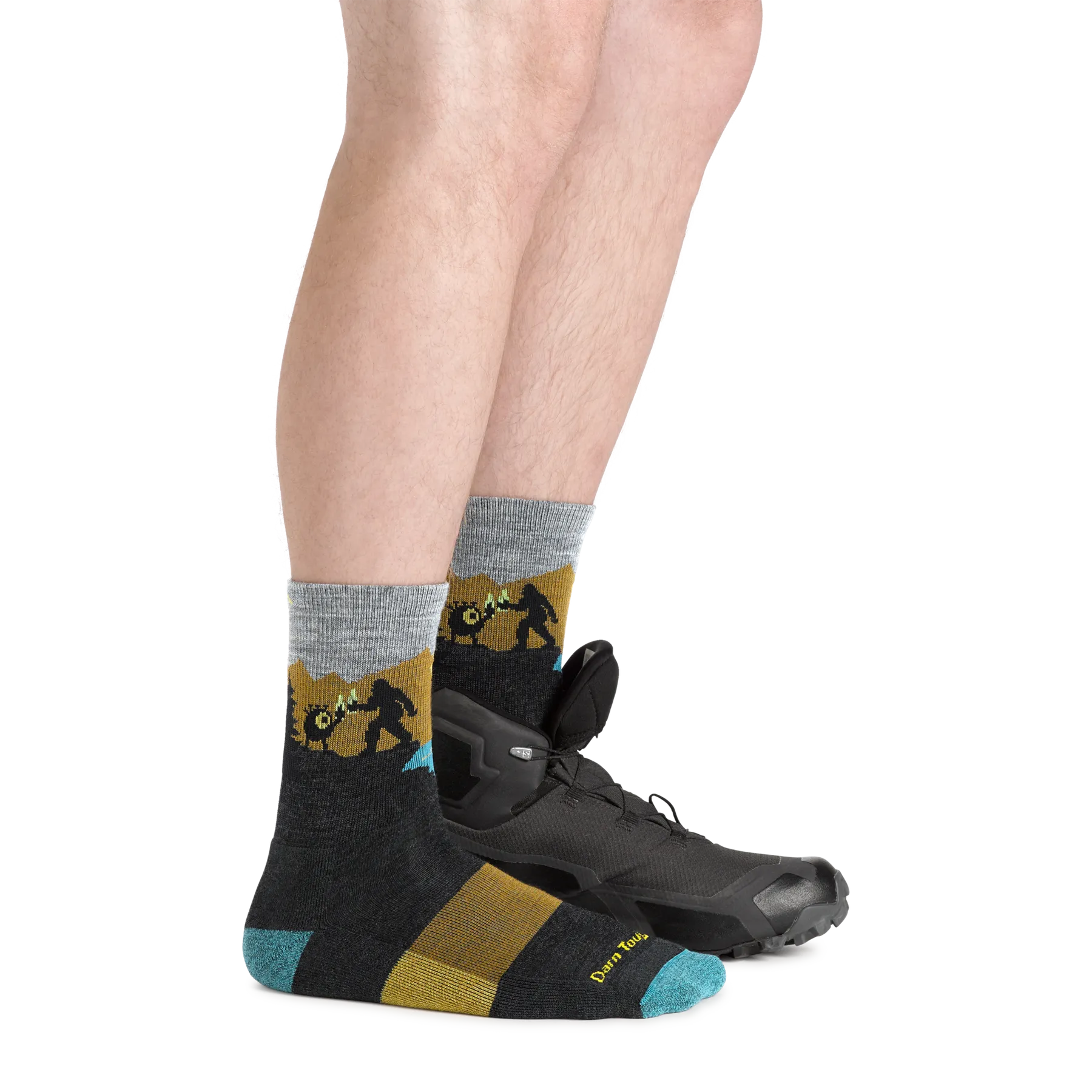 Darn Tough Men's Close Encounters Micro Crew Midweight Hiking Sock 5014 - Charcoal