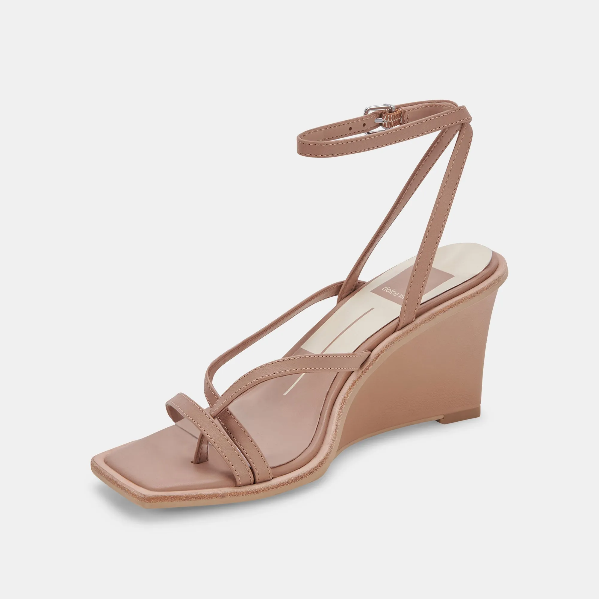 GEMINI WEDGES CAFE LEATHER - re:vita