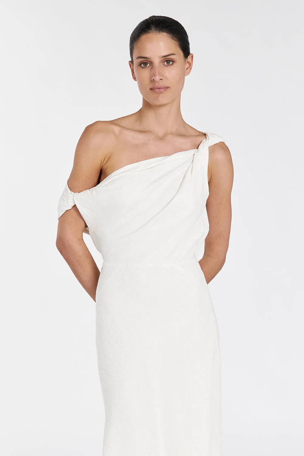 JOLIE CREAM MARLE MIDI DRESS