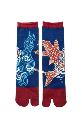 Koi Carp Fish Tabi Socks