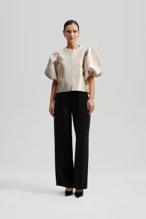 Malina Cleo Blouse With Poufy Balloon Sleeves