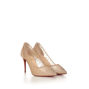 Nude Follies Strass 85 Pumps