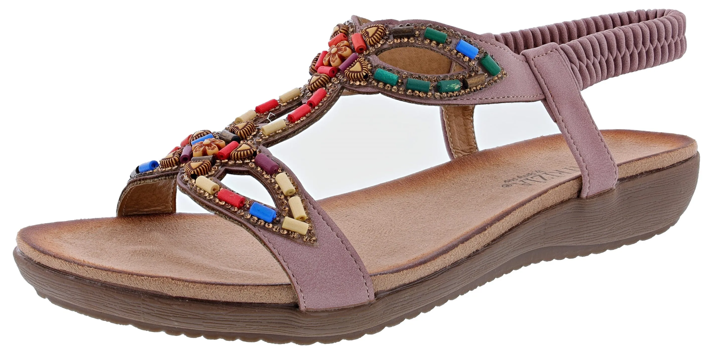 Patrizia Women's Volcanic T-Strap Summer Sandals By Spring Step