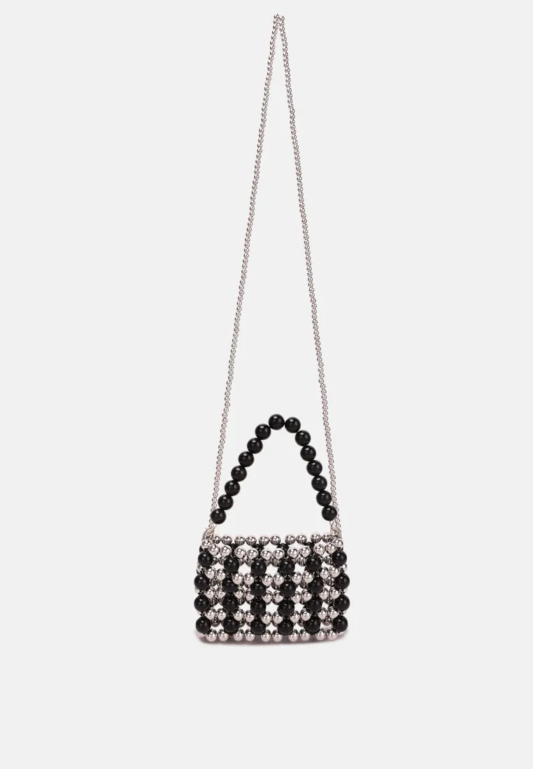 Pearl Beaded Sling Bag