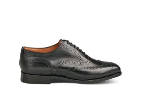 Piccadilly Brogue Oxford City Shoe - Black