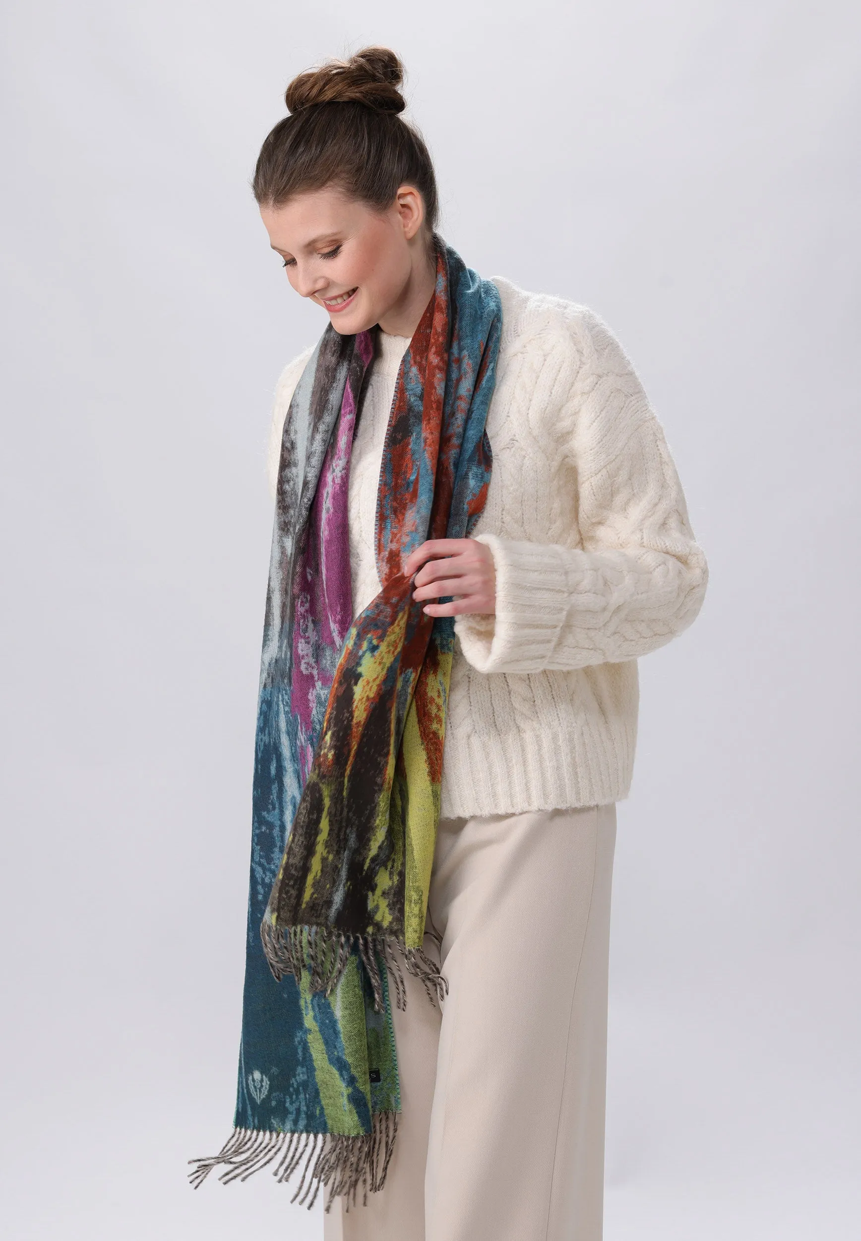 Rainbow Brushes Cashmink® Scarf