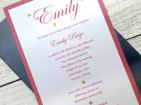 Red Carpet Invitation - Bat Mitzvah Invitation - Birthday Invitation - Sweet 16 Invitation - Broadway Invitation - Red Invitation