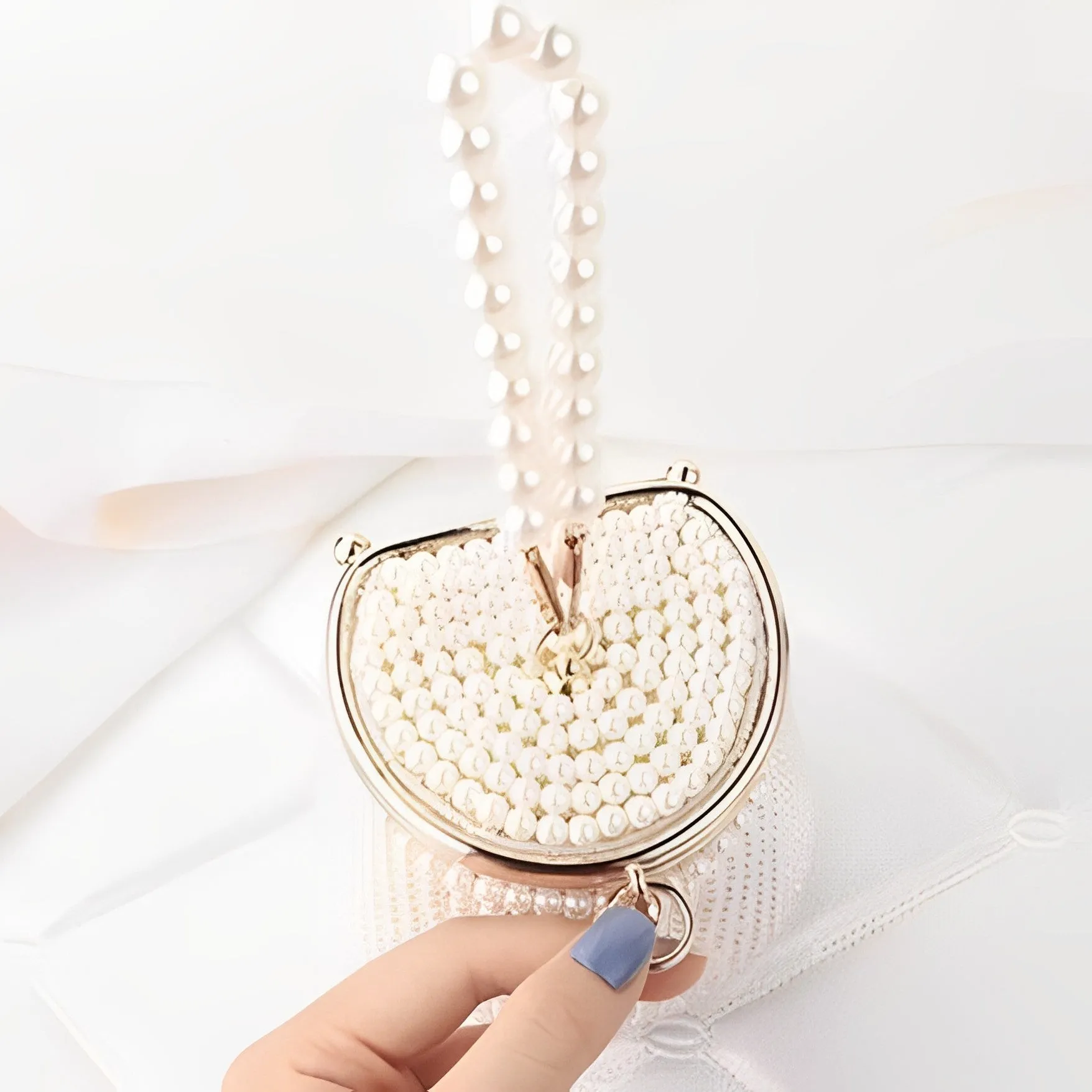 Rica Pearl Studded Handbag