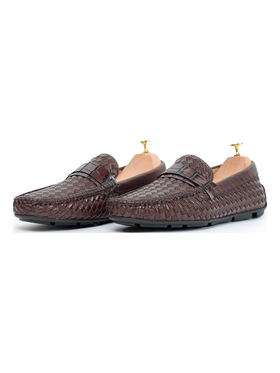 Ross Weaved Loafer Coffee