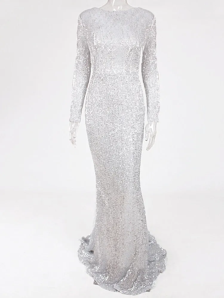 Sequin Evening Formal Gown