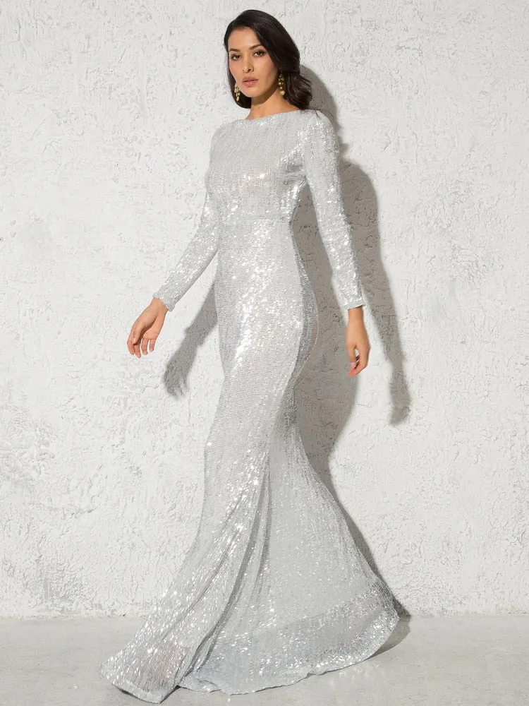 Sequin Evening Formal Gown