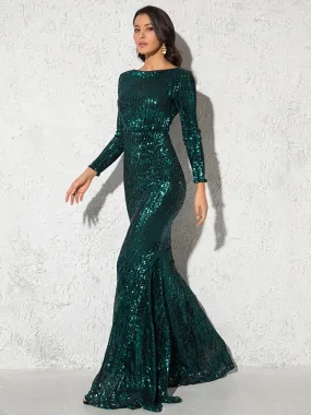 Sequin Evening Formal Gown