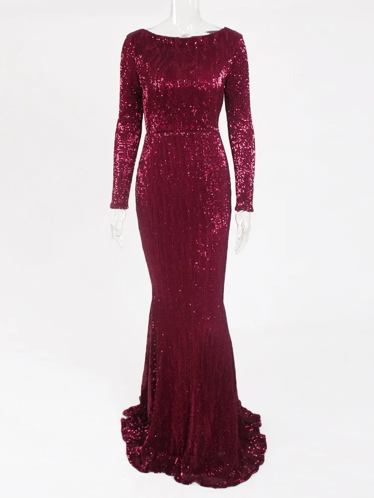 Sequin Evening Formal Gown