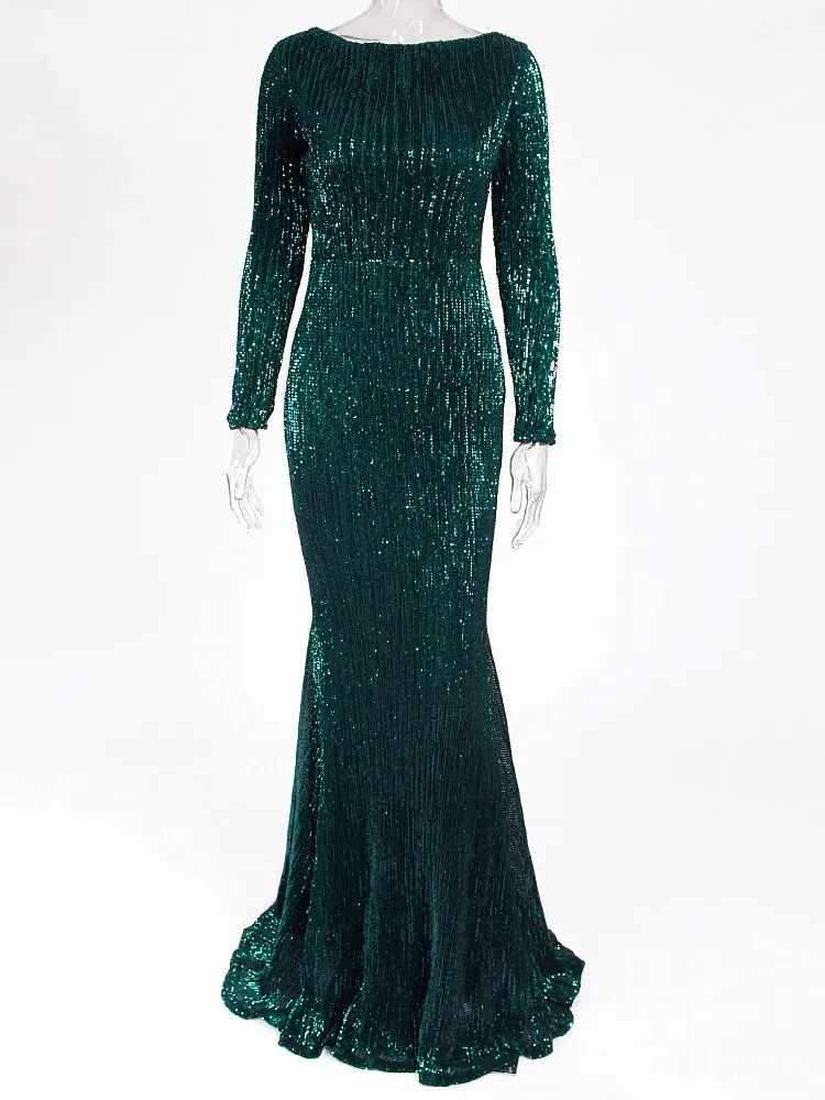 Sequin Evening Formal Gown