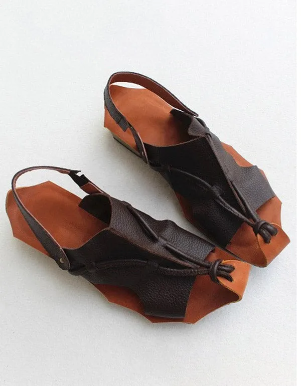 Summer Vintage Flat Sandals Slingback