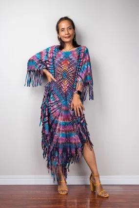 Tie dye poncho top