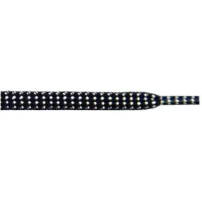 Tubular Glitter 5/16 - Black (1 Pair Pack) Shoelaces