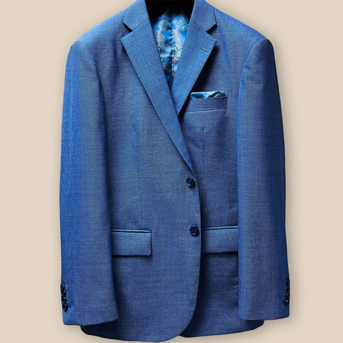 Westwood Hart Light Blue Birdseye Men's Suit