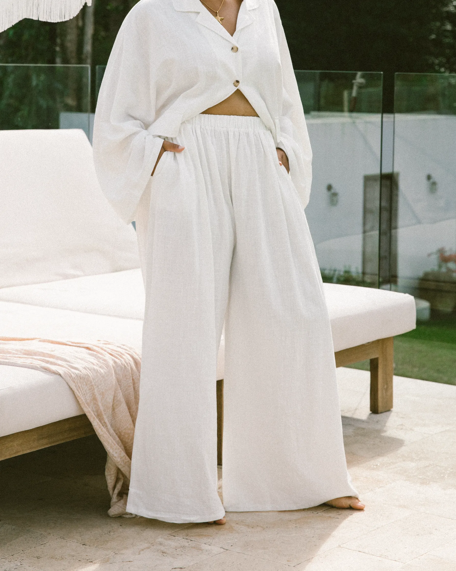 Women's Lounge Pants | White